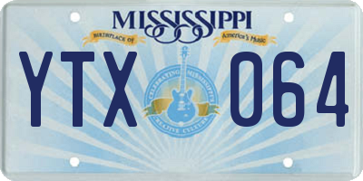 MS license plate YTX064