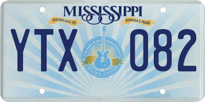 MS license plate YTX082