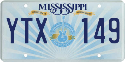 MS license plate YTX149