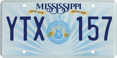 MS license plate YTX157