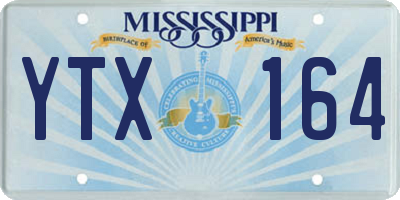 MS license plate YTX164
