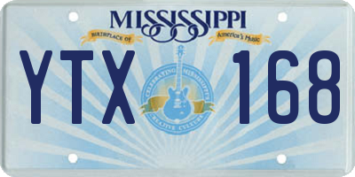 MS license plate YTX168