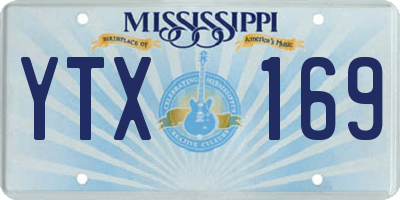 MS license plate YTX169