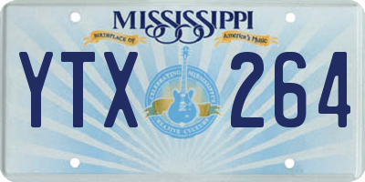 MS license plate YTX264