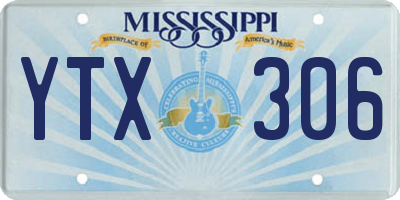 MS license plate YTX306