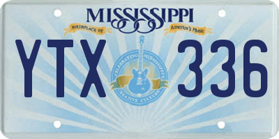 MS license plate YTX336