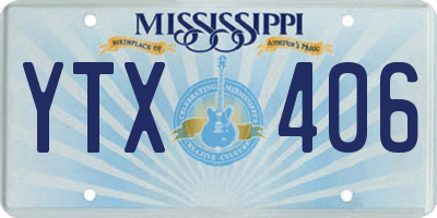 MS license plate YTX406