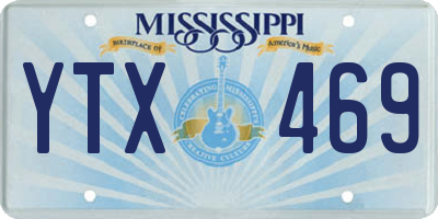 MS license plate YTX469
