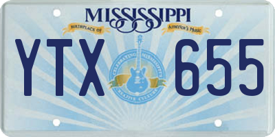 MS license plate YTX655