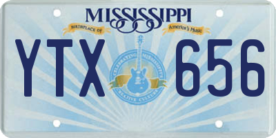 MS license plate YTX656