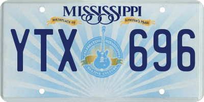 MS license plate YTX696