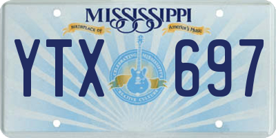 MS license plate YTX697