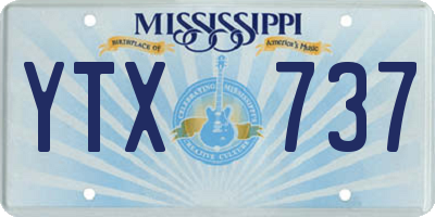 MS license plate YTX737