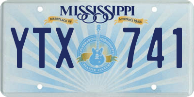 MS license plate YTX741