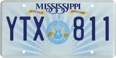 MS license plate YTX811