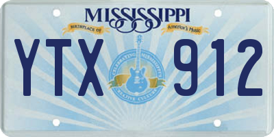 MS license plate YTX912