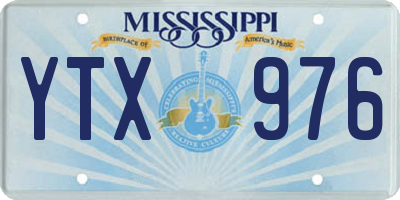 MS license plate YTX976