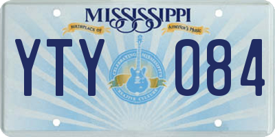 MS license plate YTY084
