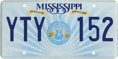 MS license plate YTY152