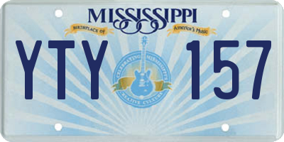 MS license plate YTY157