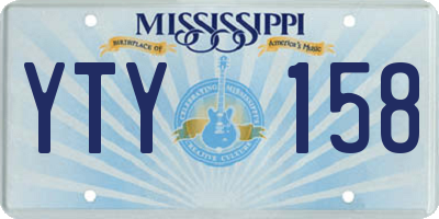 MS license plate YTY158