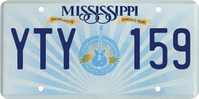 MS license plate YTY159