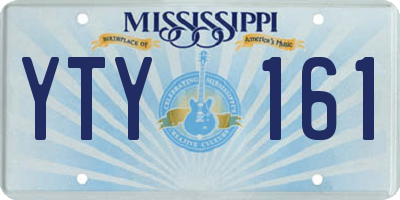 MS license plate YTY161