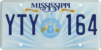 MS license plate YTY164