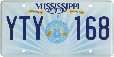 MS license plate YTY168