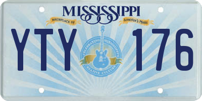 MS license plate YTY176