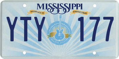 MS license plate YTY177