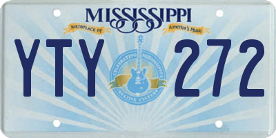 MS license plate YTY272