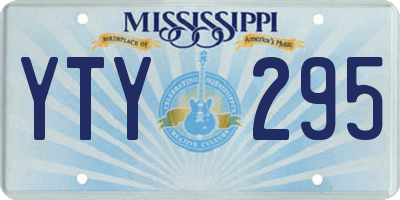 MS license plate YTY295