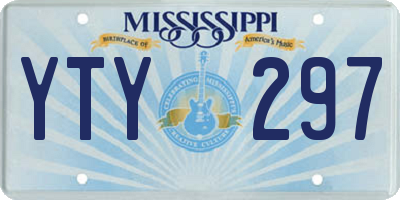 MS license plate YTY297