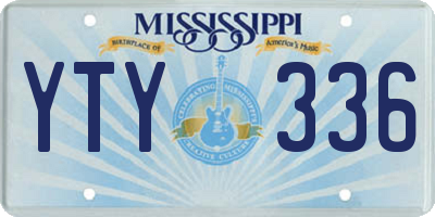 MS license plate YTY336