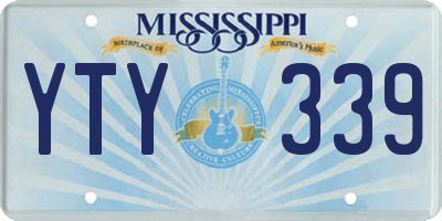 MS license plate YTY339