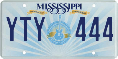 MS license plate YTY444