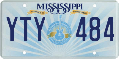 MS license plate YTY484
