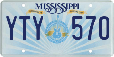MS license plate YTY570