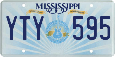 MS license plate YTY595