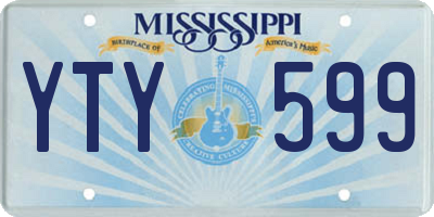 MS license plate YTY599