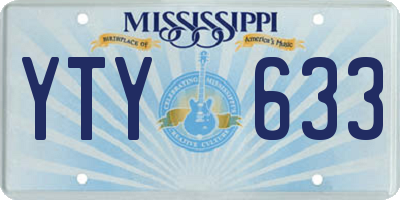 MS license plate YTY633