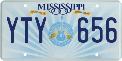 MS license plate YTY656