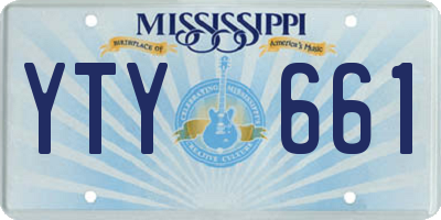 MS license plate YTY661