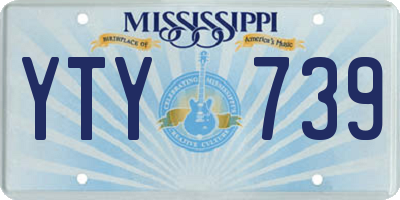 MS license plate YTY739