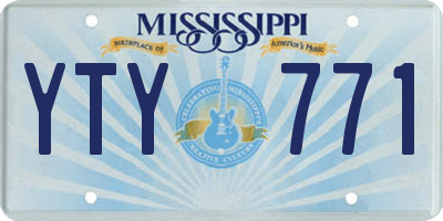MS license plate YTY771