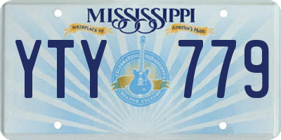 MS license plate YTY779