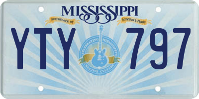 MS license plate YTY797