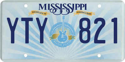 MS license plate YTY821