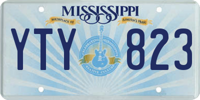 MS license plate YTY823